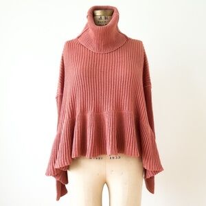 NWT Free People Layer Cake Trapeze Turtleneck Sweater XS